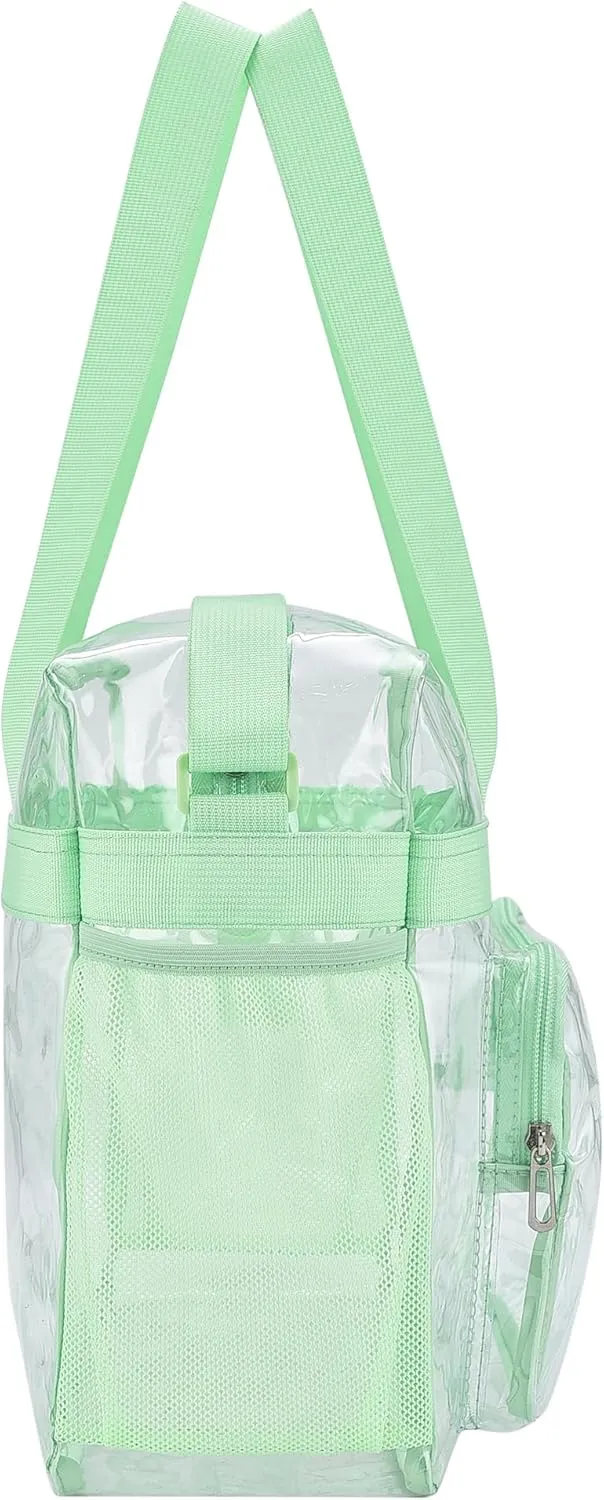 Oraben Clear Bag for Stadium Events 12x6x12 Clear Tote Bag for Women Transparent Lunch Bag for Work Sports Concert