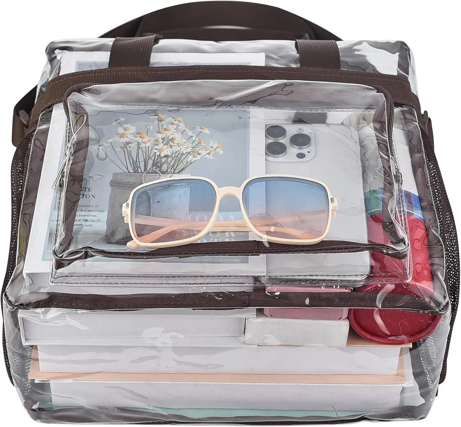 Oraben Clear Bag for Stadium Events 12x6x12 Clear Tote Bag for Women Transparent Lunch Bag for Work Sports Concert