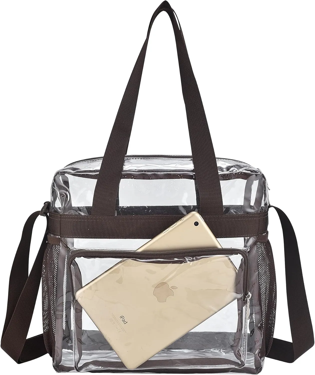 Oraben Clear Bag for Stadium Events 12x6x12 Clear Tote Bag for Women Transparent Lunch Bag for Work Sports Concert