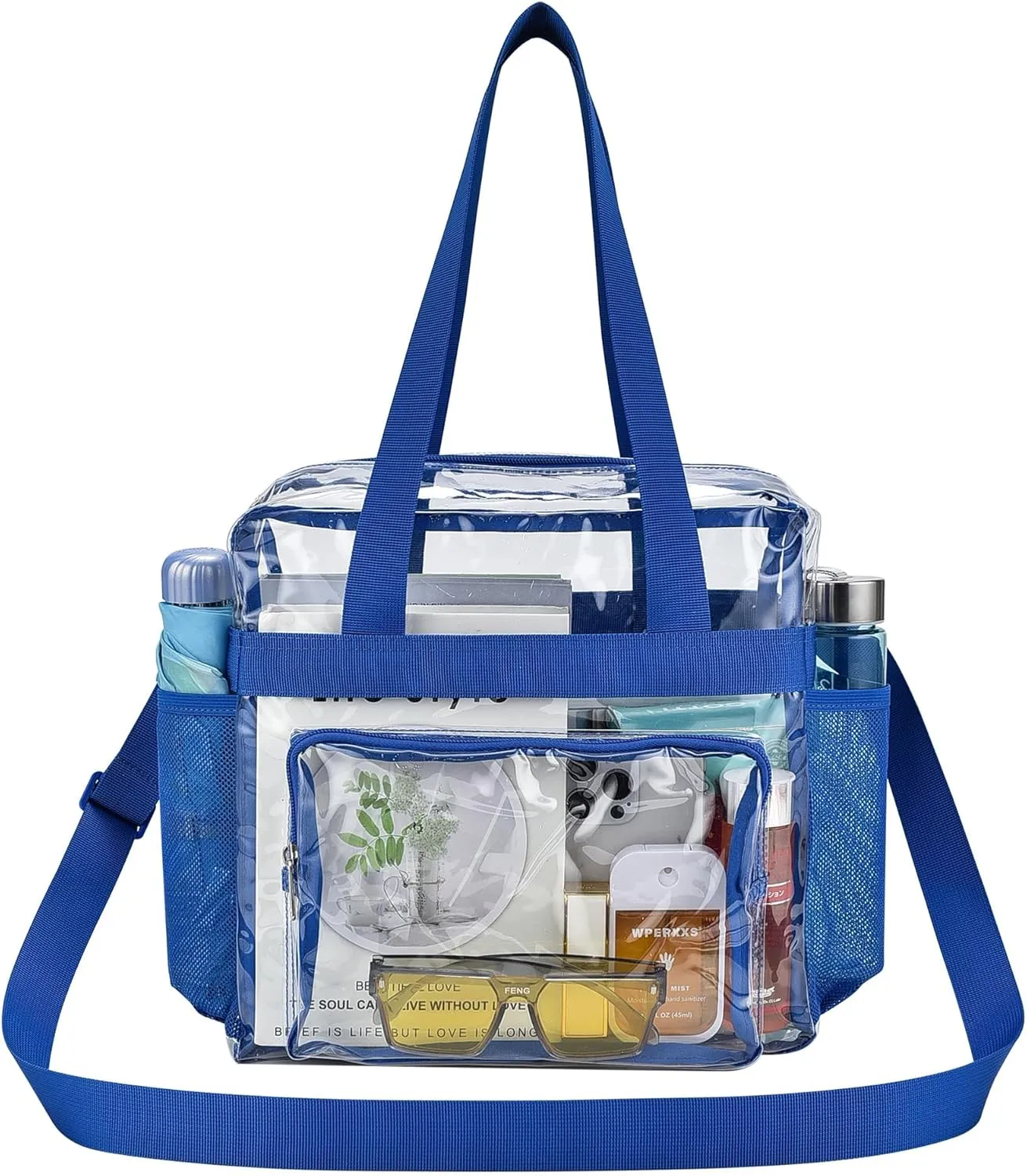 Oraben Clear Bag for Stadium Events 12x6x12 Clear Tote Bag for Women Transparent Lunch Bag for Work Sports Concert