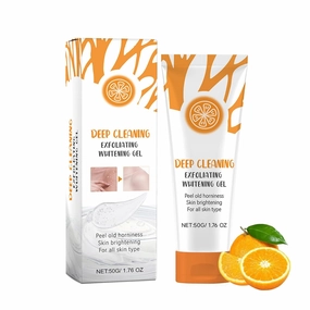 Orange Enzymes Exfoliating Gels, Orange Exfoliating Gel Scrub, Oranges Facial Peeling Gel, Deep Cleansing Moisturizing Facial Exfoliator For Deep Moisturizing Pore Cleansing (1 Pcs)