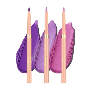 Oulac Waterproof Eyeliner Pencil Set - Smooth and Creamy, Retractable Eye Makeup for Precision Application, Vegan & Cruelty-Free, 08 Well-dressed 09 Sweet Taro LL09 Lilac Love Pink