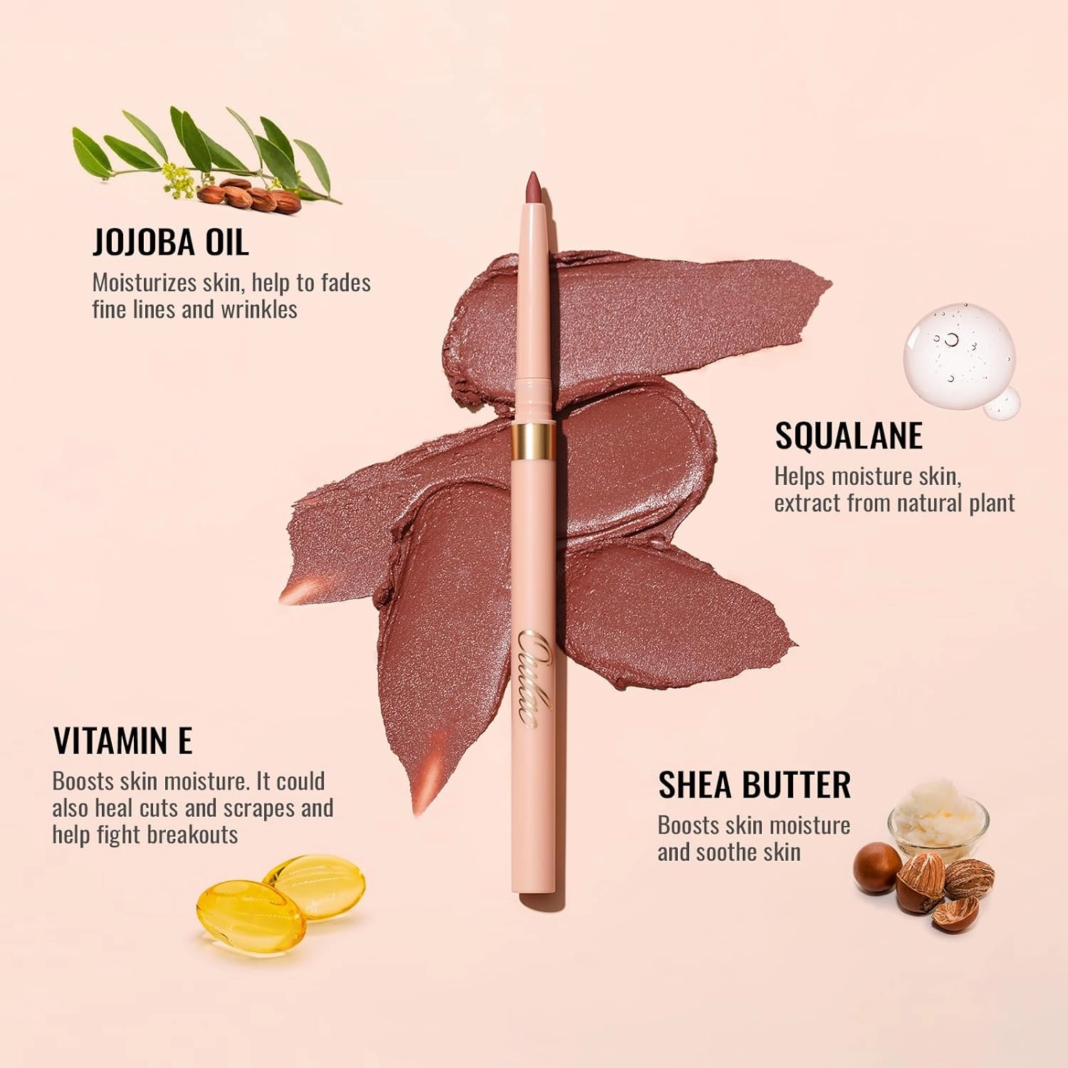 Oulac Waterproof Eyeliner Pencil Set - Smooth and Creamy, Retractable Eye Makeup for Precision Application, Vegan & Cruelty-Free