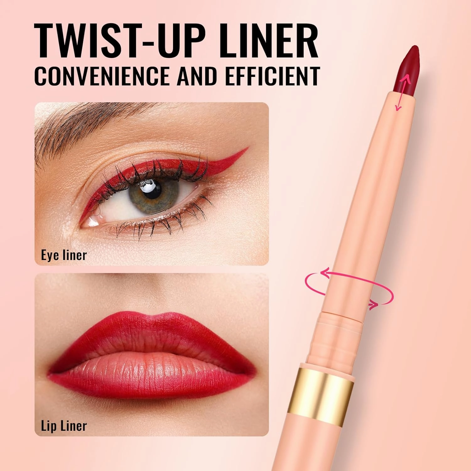 Oulac Waterproof Eyeliner Pencil Set - Smooth and Creamy, Retractable Eye Makeup for Precision Application, Vegan & Cruelty-Free