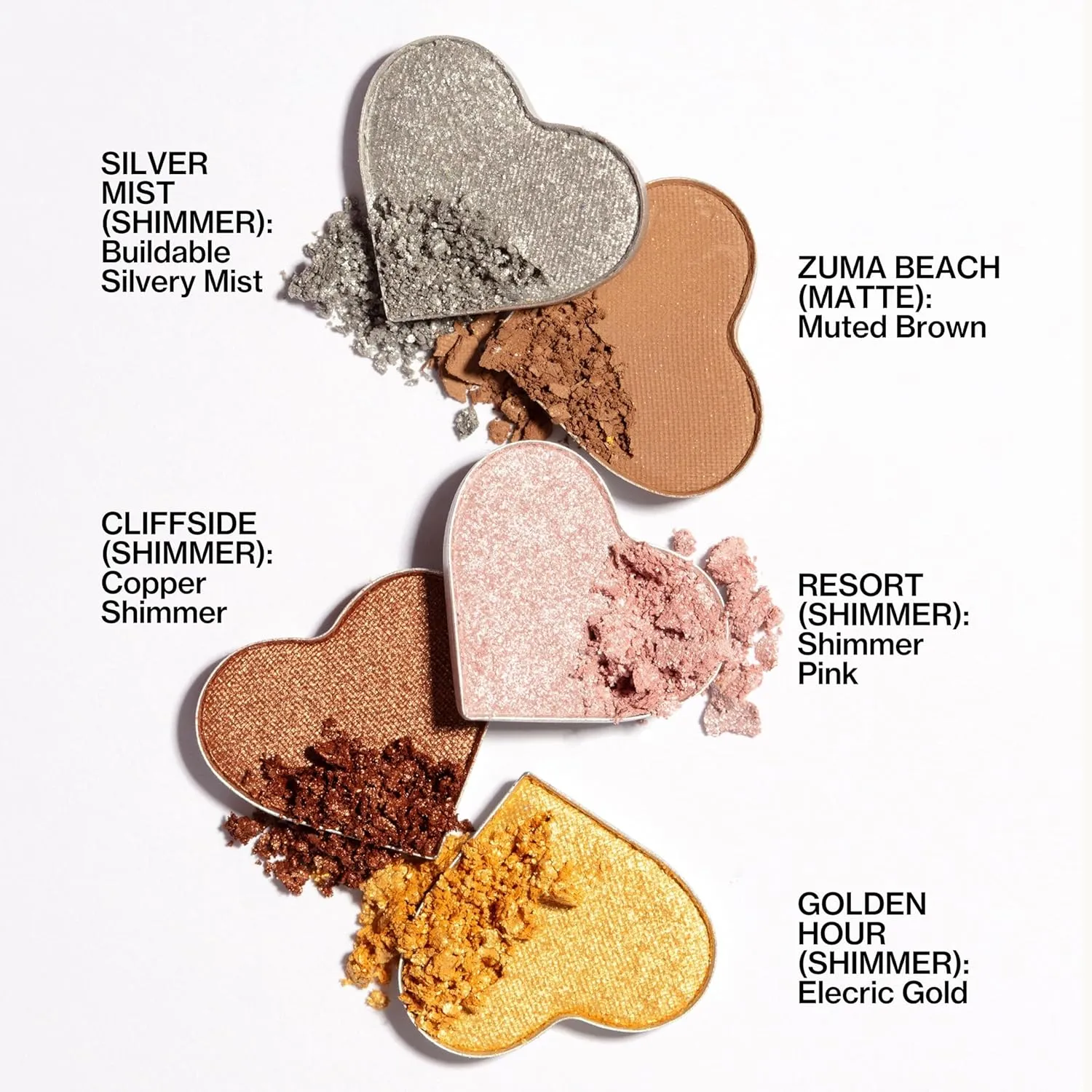 Pacifica Eyeshadow Palette – Malibu Mineral Eyeshadow, Blendable Neutral Shades with Velvet Matte, Shimmer & Metallic, Cocoa Butter Infused, Talc-Free, Vegan & Cruelty-Free, 0.24 oz (10 Shades)