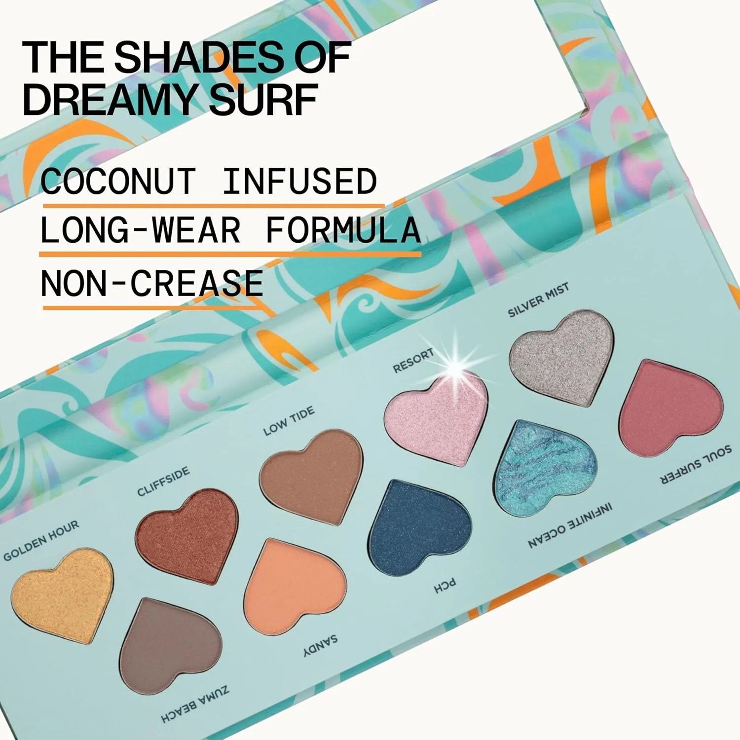 Pacifica Eyeshadow Palette – Malibu Mineral Eyeshadow, Blendable Neutral Shades with Velvet Matte, Shimmer & Metallic, Cocoa Butter Infused, Talc-Free, Vegan & Cruelty-Free, 0.24 oz (10 Shades)