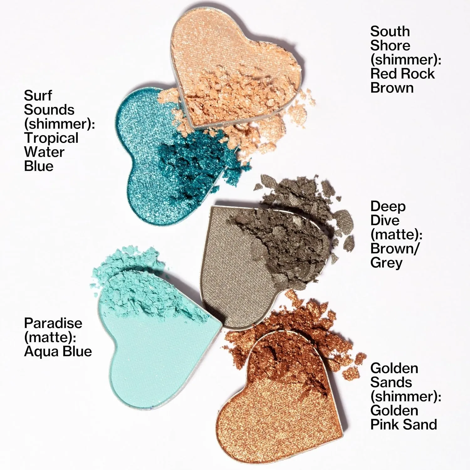 Pacifica Eyeshadow Palette – Waikiki Mineral Eyeshadow, Blendable Shimmer & Matte Shades w/Velvet Matte, Shimmer & Metallic, Cocoa Butter Infused, Talc-Free, Vegan & Cruelty-Free, 0.24 oz 10 Shades