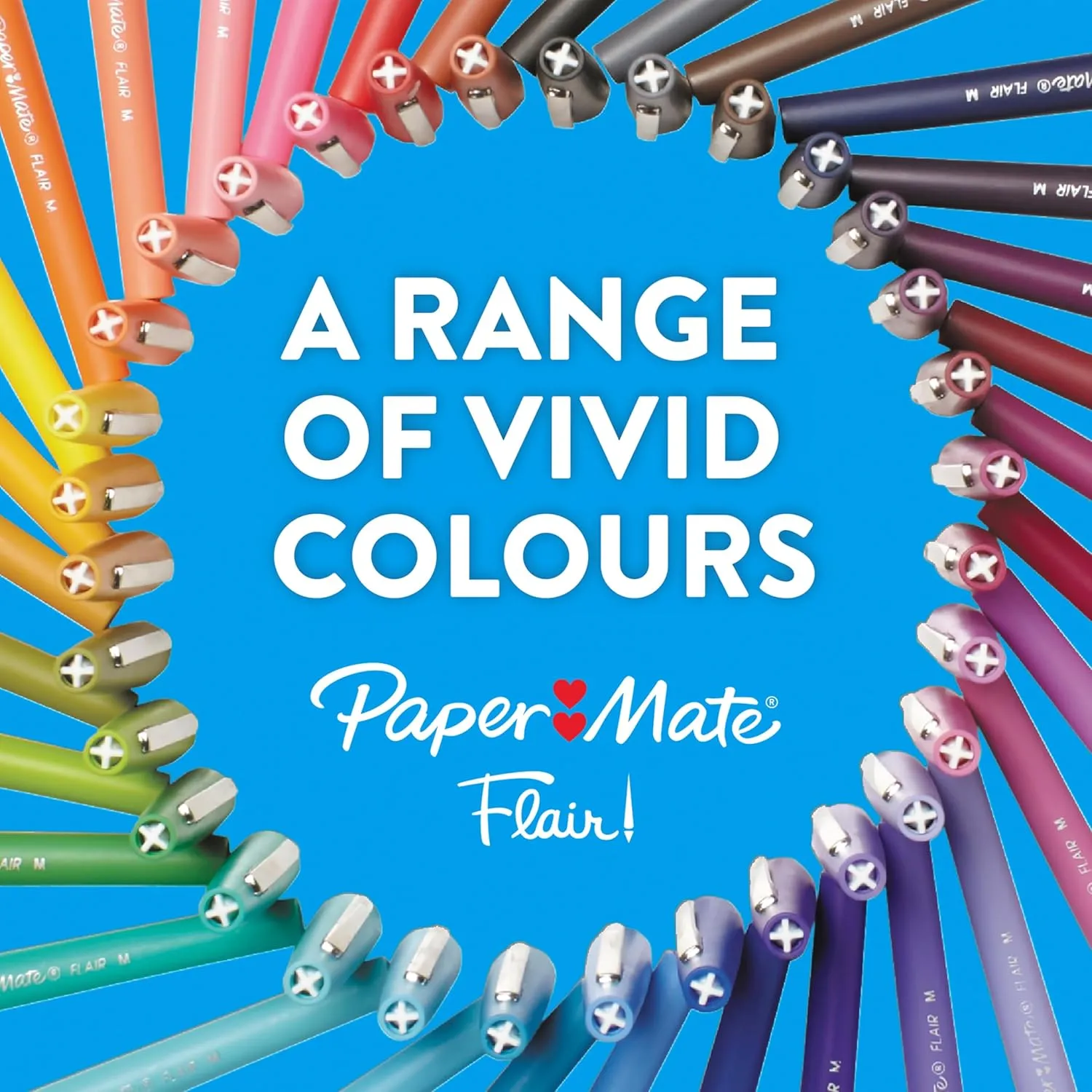 Paper Mate Flair Felt Tip Pens | Medium Point (0.7 mm) Marker Pens | Assorted Retro Colouring Pens | For Kids & Adult Colouring, Journalling & More | 12 Count