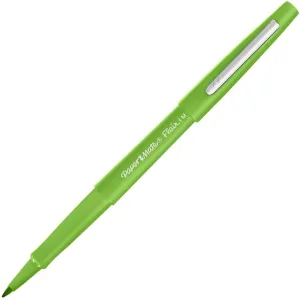 Paper Mate Flair Pen, 1.1mm Medium Tip, Lime, Box of 12