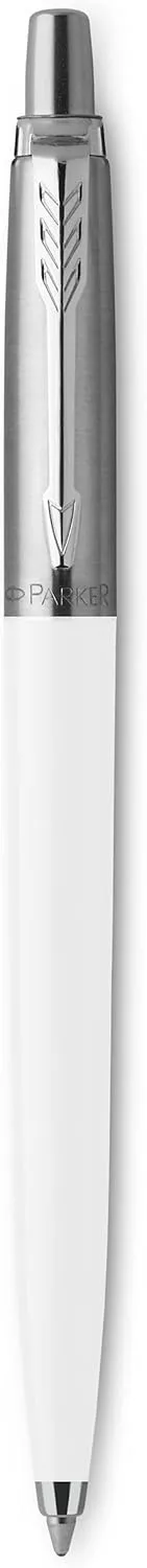 Parker Jotter Originals Ballpoint Pen, Classic White Finish, Medium Point, Blue Ink, 1 Count