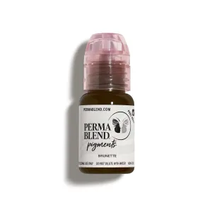 Perma Blend - Brunette Tattoo Ink - Microblading Supplies for Eyebrow Tattoo or Eyeliner Permanent Makeup - Professional Tattoo Ink in Brunette - High Opacity - Vegan (0.5 oz)