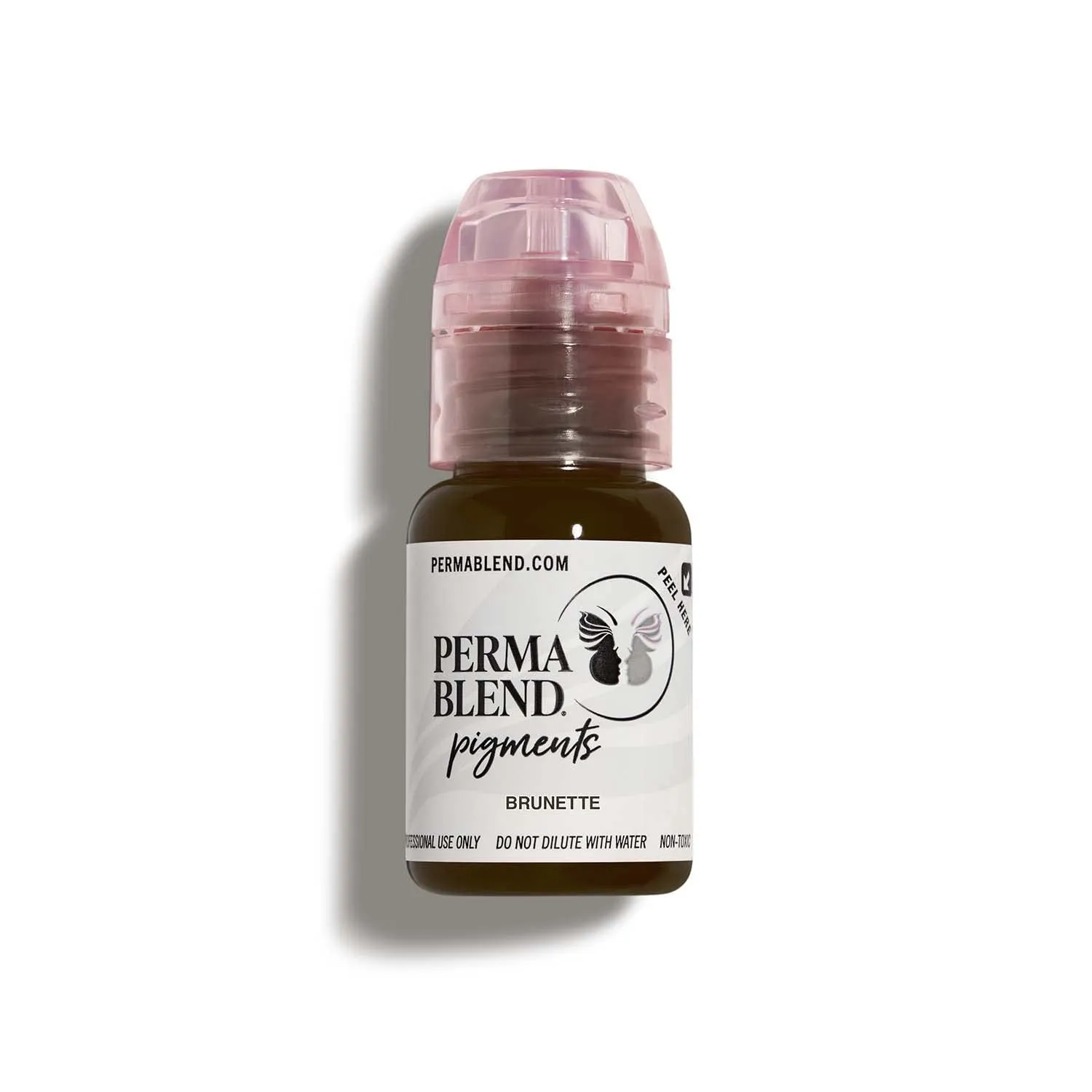 Perma Blend - Brunette Tattoo Ink - Microblading Supplies for Eyebrow Tattoo or Eyeliner Permanent Makeup - Professional Tattoo Ink in Brunette - High Opacity - Vegan (0.5 oz)