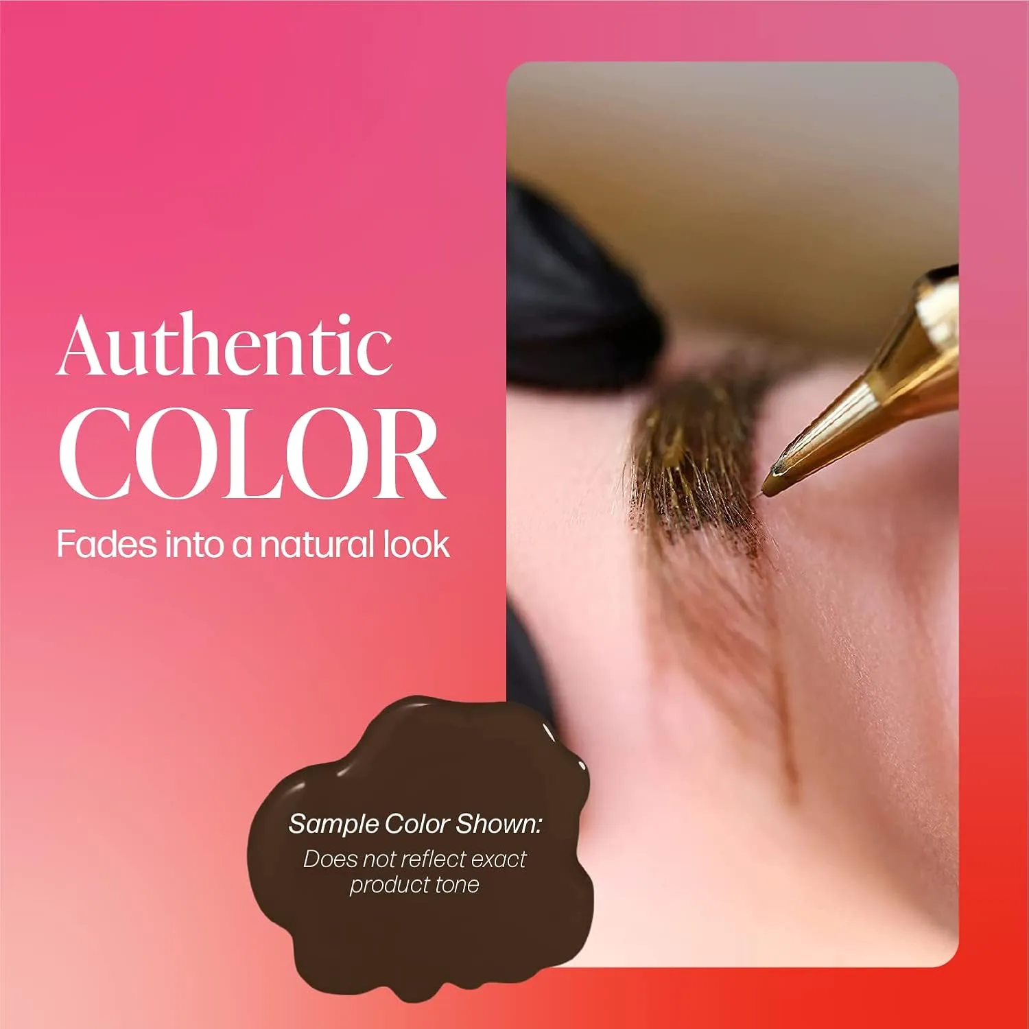 Perma Blend - Brunette Tattoo Ink - Microblading Supplies for Eyebrow Tattoo or Eyeliner Permanent Makeup - Professional Tattoo Ink in Brunette - High Opacity - Vegan (0.5 oz)