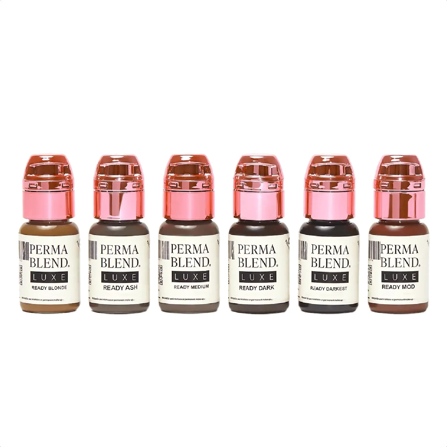 Perma Blend Luxe - Ready Set Go Set - Microblading Ink Modifier Set, Professional Tattoo Ink - Contains All “Ready” Modifier Tattoo Ink Pigments - 6 Count (0.5 oz Each)