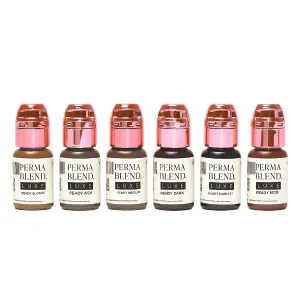 Perma Blend Luxe - Ready Set Go Set - Microblading Ink Modifier Set, Professional Tattoo Ink - Contains All “Ready” Modifier Tattoo Ink Pigments - 6 Count (0.5 oz Each)