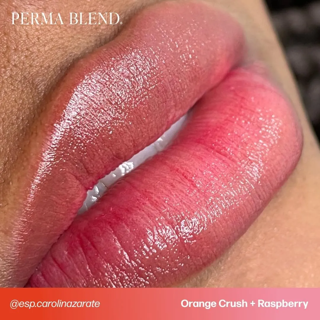 Perma Blend - Orange Crush - Bright Orange Tattoo Ink for Permanent Makeup - Lip Blush Microblading Ink to Enhance Color - Lip Blushing & Tattoo Supplies - Vegan (0.5 oz)