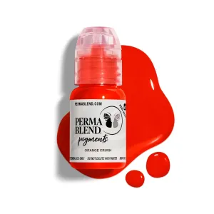 Perma Blend - Orange Crush - Bright Orange Tattoo Ink for Permanent Makeup - Lip Blush Microblading Ink to Enhance Color - Lip Blushing & Tattoo Supplies - Vegan (0.5 oz)