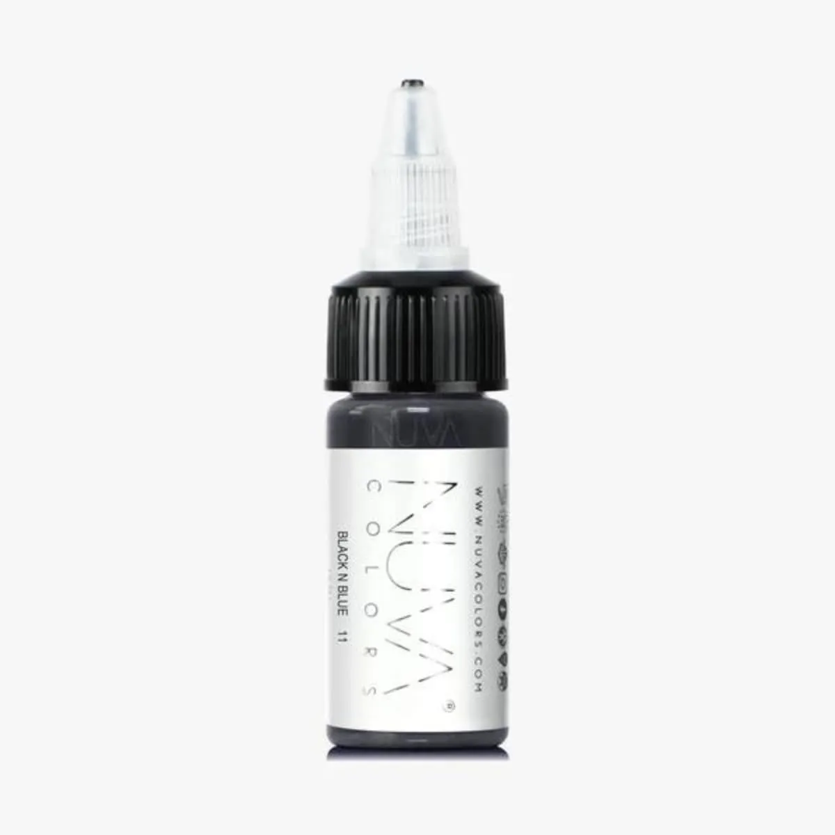Permanent Eyeliner Pigment, Customizable, Cool Undertone for Microblading, Lash Line, Winged Eyeliner, Stardust or Smokey, Long-Lasting, Vegan, Made in USA (Black and Blue)