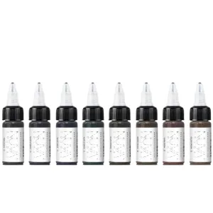 Permanent Eyeliner Pigment, Customizable, Cool Undertone for Microblading, Lash Line, Winged Eyeliner, Stardust or Smokey, Long-Lasting, Vegan, Made in USA, Eyeliner (8-Pack)
