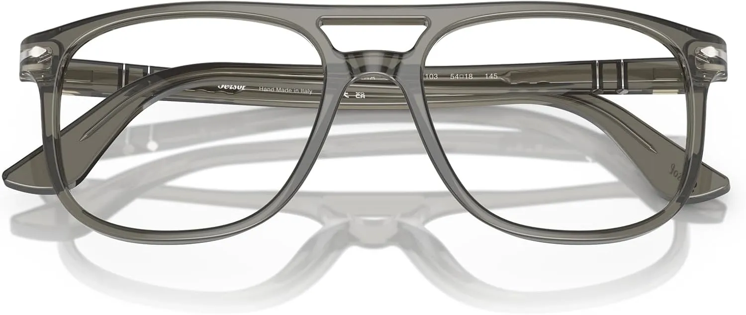 Persol Men's Po3329v Greta Aviator Prescription Eyewear Frames