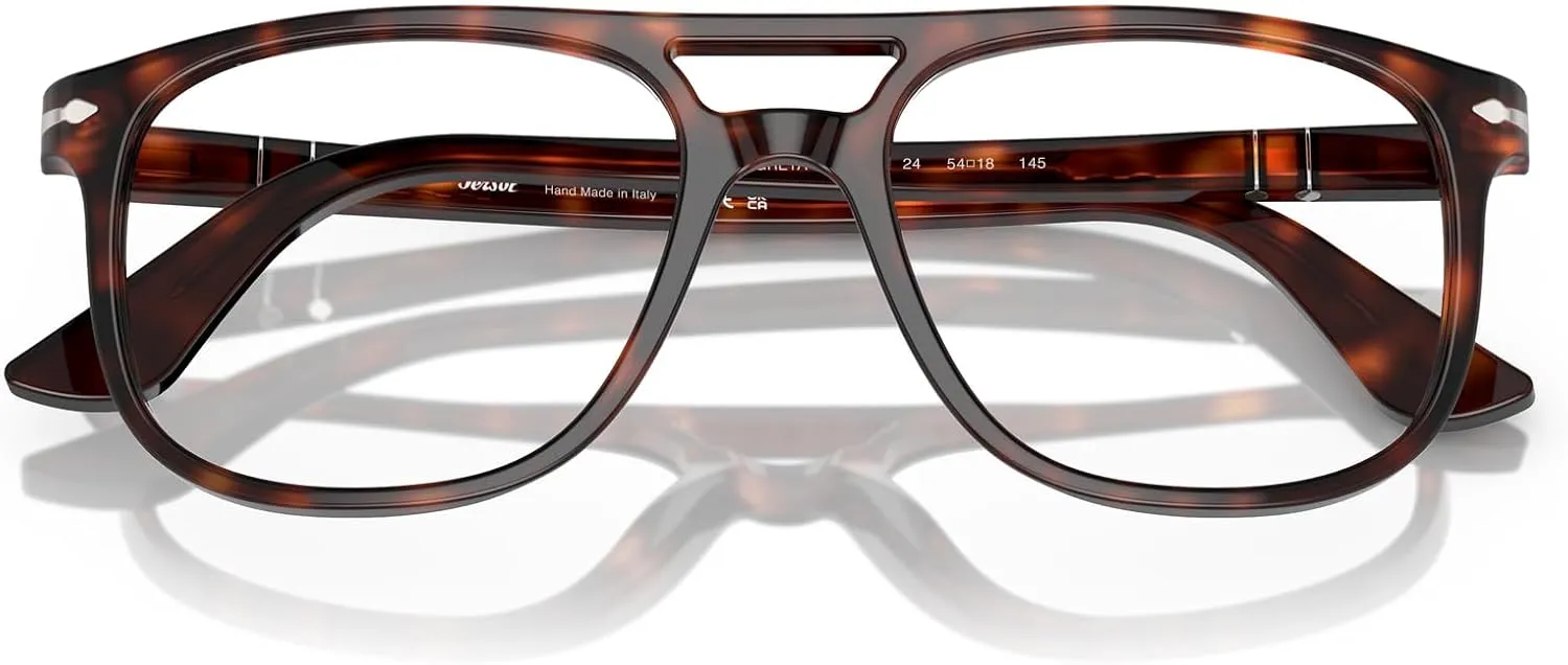 Persol Men's Po3329v Greta Aviator Prescription Eyewear Frames
