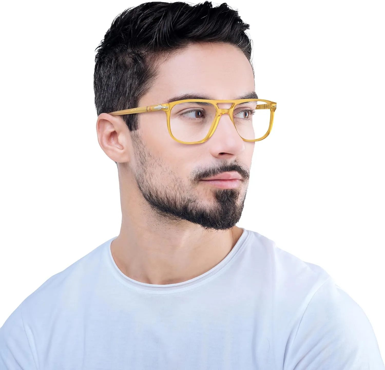 Persol Men's Po3329v Greta Aviator Prescription Eyewear Frames