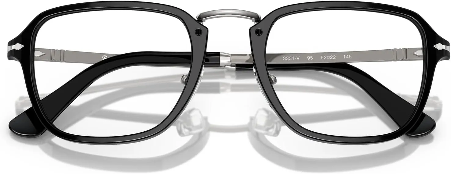 Persol Men's Po3331v Rectangular Prescription Eyewear Frames