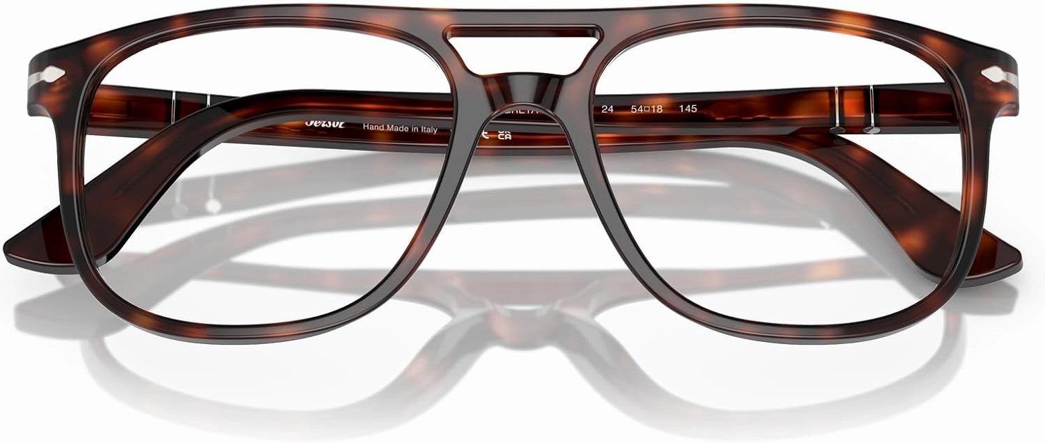 Persol Men's Po3329v Greta Aviator Prescription Eyewear Frames