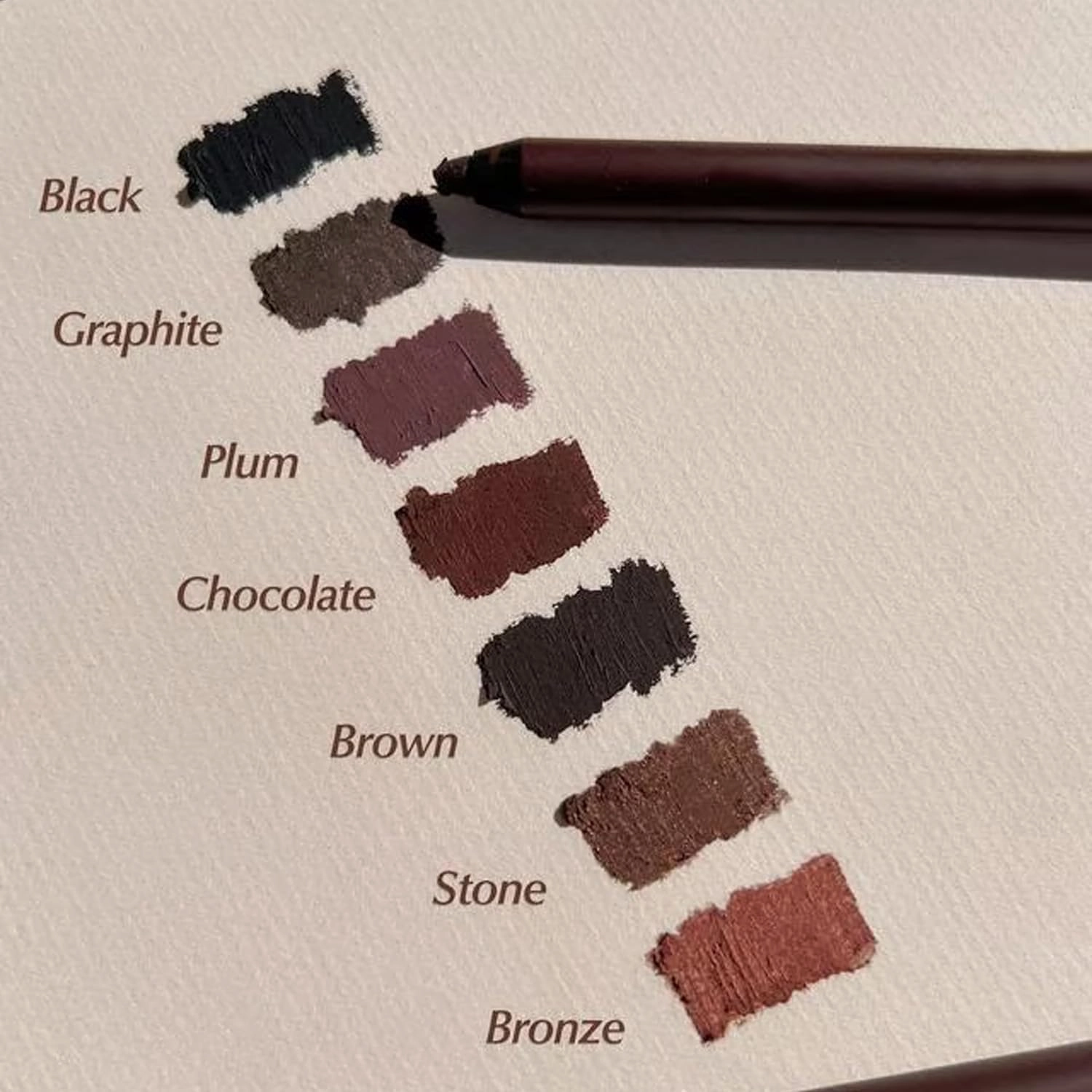 Persona Eyeliner Pencil Waterproof, 24 HR Waterproof Eyeliner Duo Sharpenable Eye Pencil, No Smudging, Fading, 2 in 1 Eye Liner and Eyebrow Pencils, Smooth and Easy to Color (Black Plum)