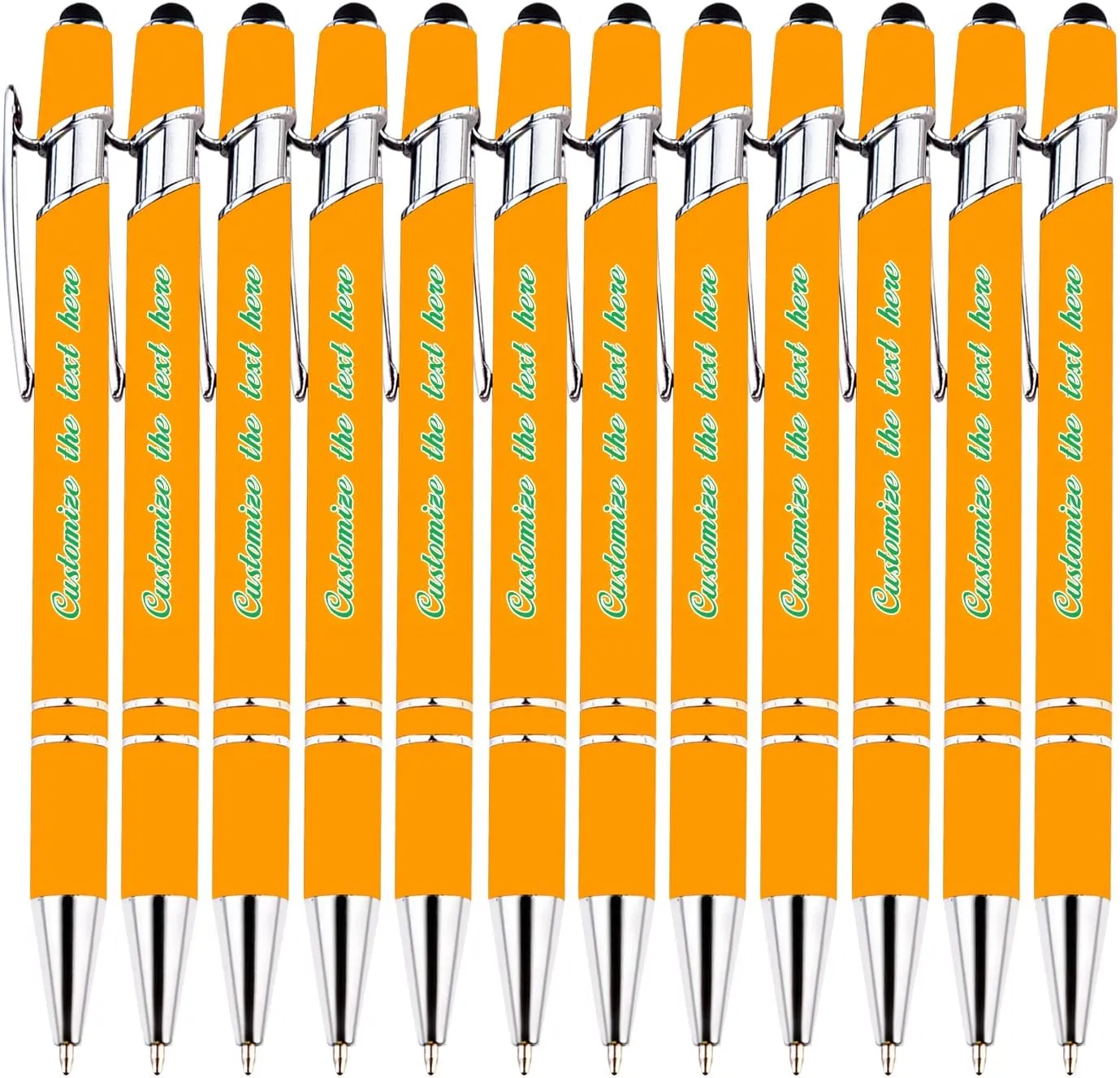 Personalized Stylus Ballpoint Pen, Compatible with Most Touchscreen Devices, Custom Ballpoint Pen with Message for Business,Graduation,Anniversaries, Personalized Pen Gift, Visually Attractive, 96PCS