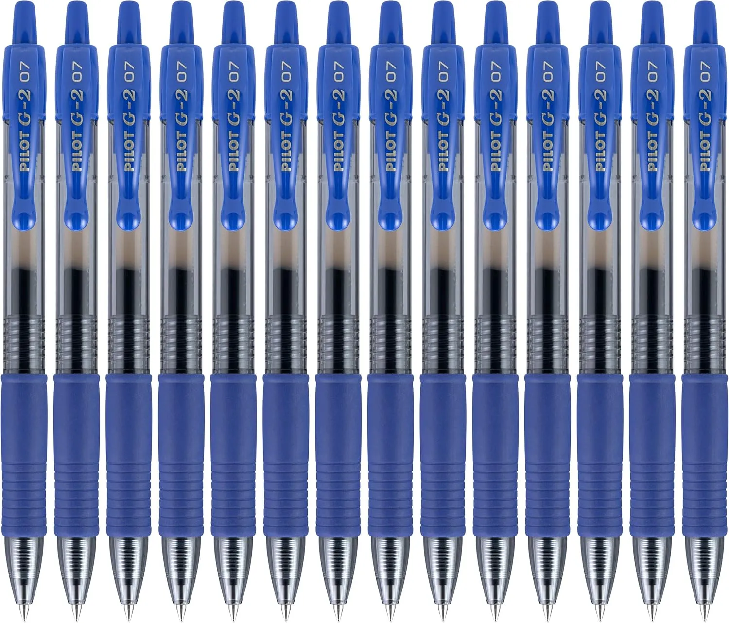 Pilot, G2 Premium Gel Roller Pens, Fine Point 0.7 mm, Blue, Pack of 14