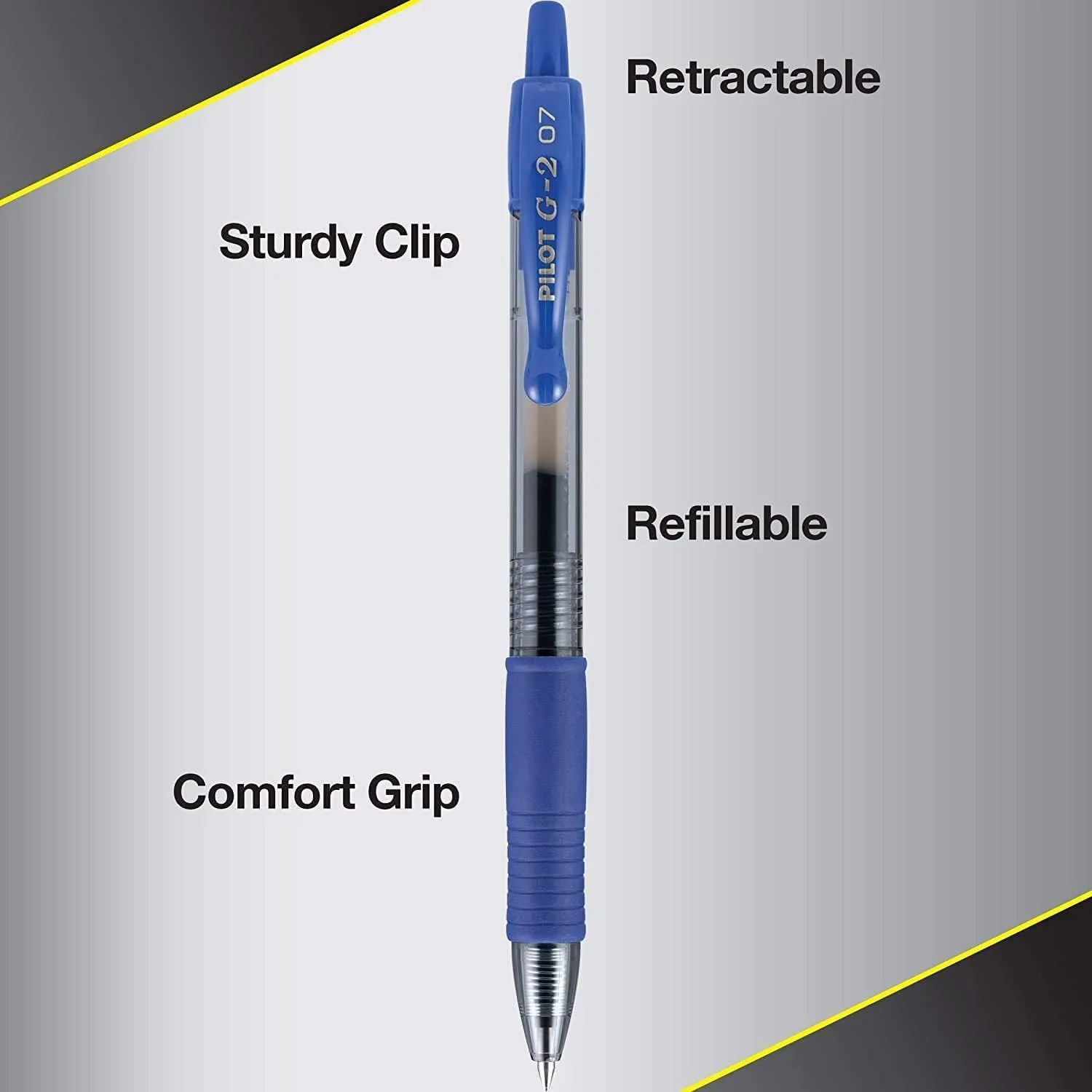 Pilot, G2 Premium Gel Roller Pens, Fine Point 0.7 mm, Blue, Pack of 14