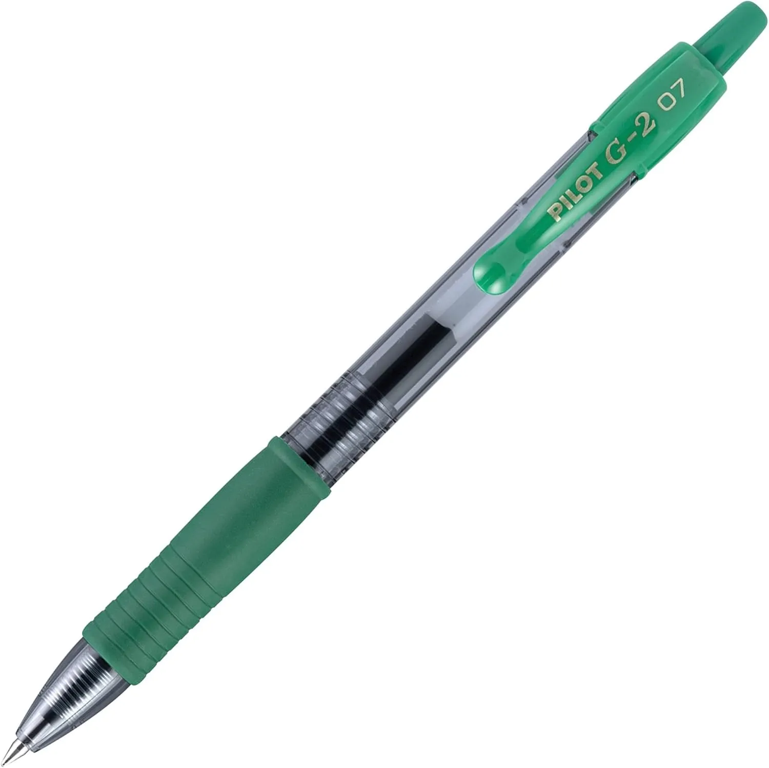 Pilot, G2 Premium Gel Roller Pens, Fine Point 0.7 mm, Green, Pack of 12