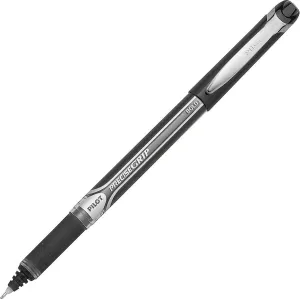 PILOT, Precise Grip Liquid Ink Rolling Ball Stick Pens, Bold Point 1 mm, Black, Pack of 12