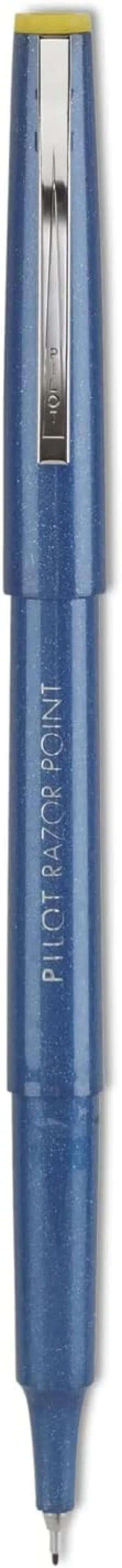 PILOT Razor Point Fine Line Marker Pens, Ultra-Fine Point (0.3mm) Blue Ink, 12-Pack (11004)