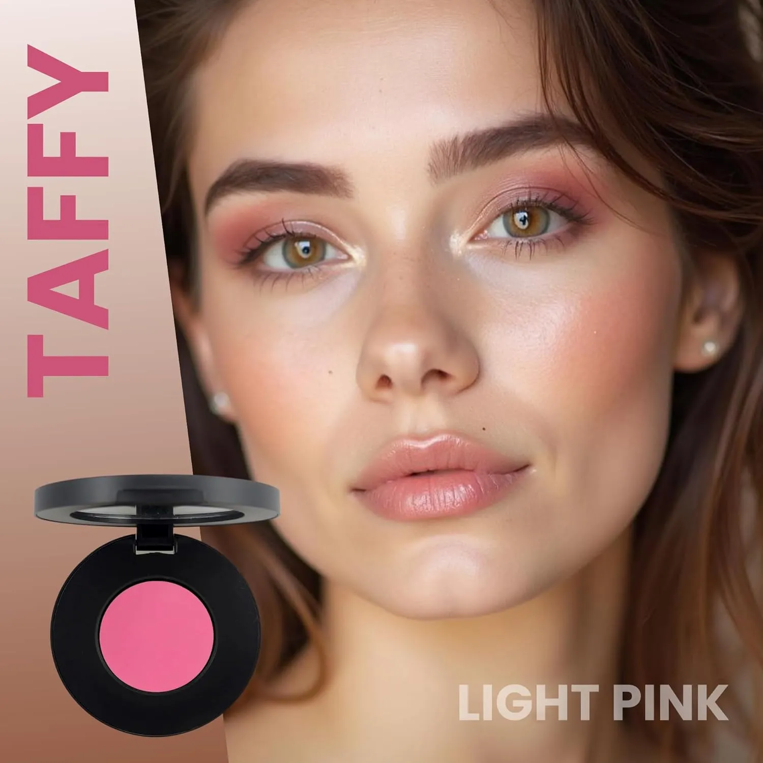 Poise Makeup HD Crème Fantasy | Brilliant Cream Color Formula Used as Eyeshadow Base, Smudge Finish Eye Color, Brow Definer, Highlight, Contour, and Lip Color, TAFFY