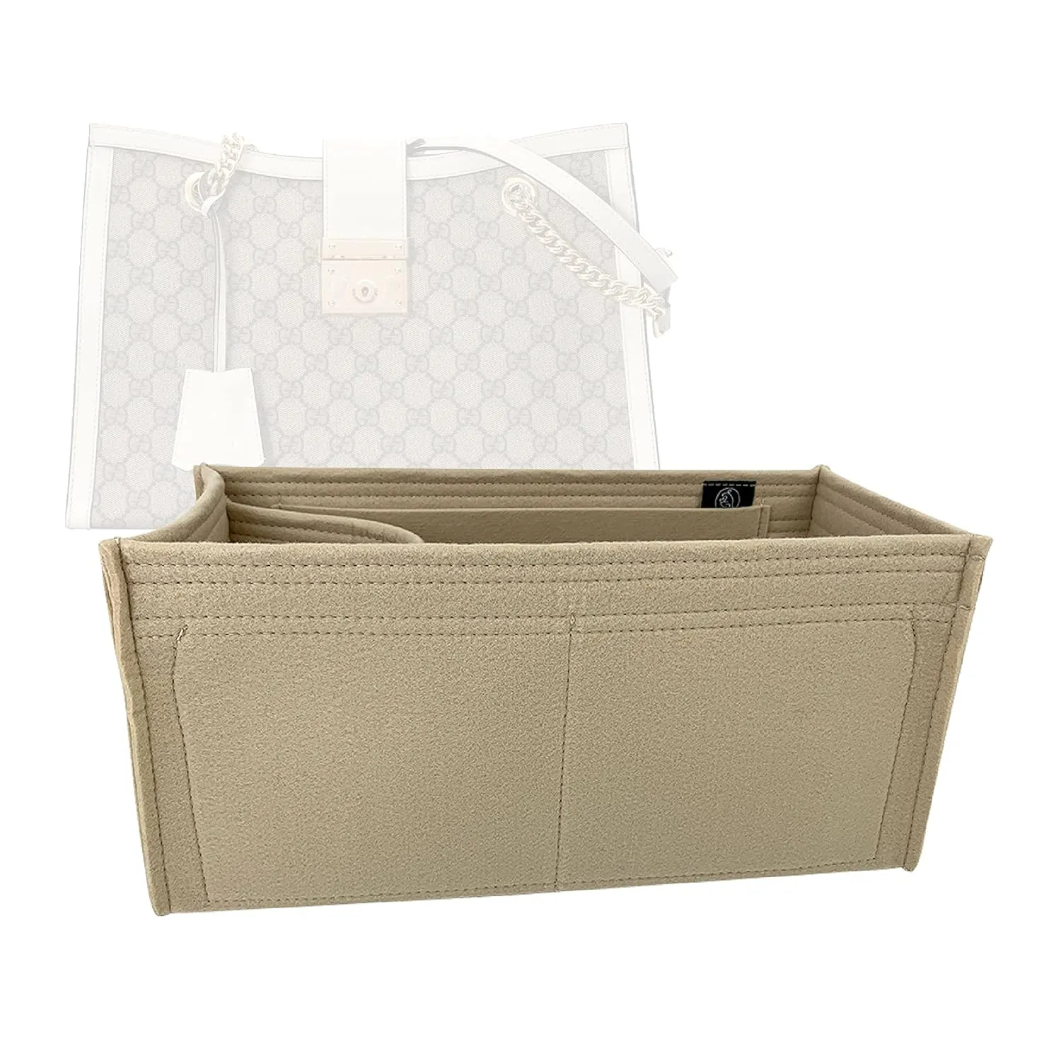Premium Bag Organizer for Gucci Padlock Medium GG Shoulder Bag (Handmade/20 Color Options) [Purse Organiser, Liner, Insert, Shaper]