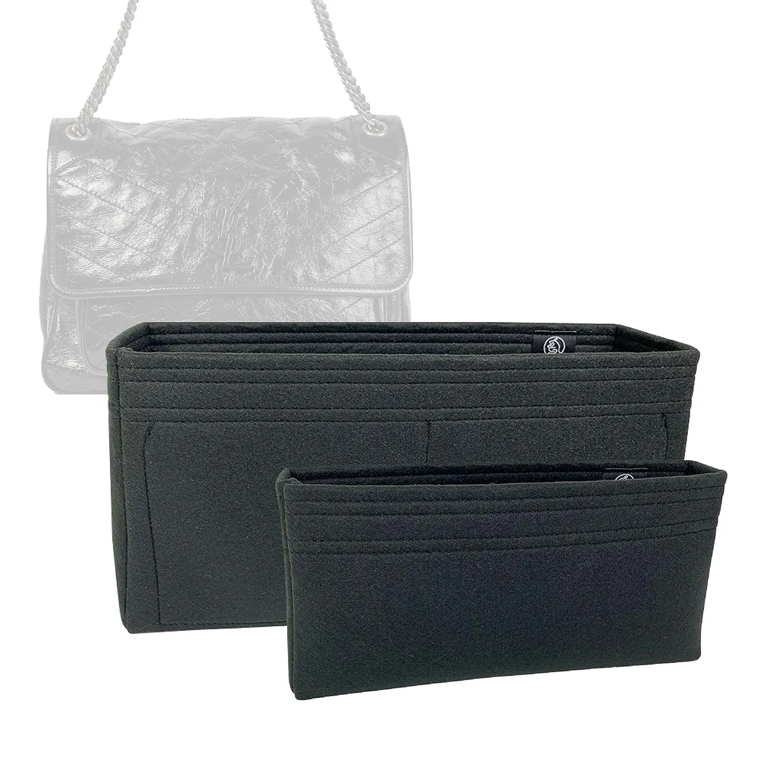 Premium Bag Organizer for Saint Laurent Niki Large (Set of 2) (Handmade/20 Color Options) [Purse Organiser, Liner, Insert, Shaper]