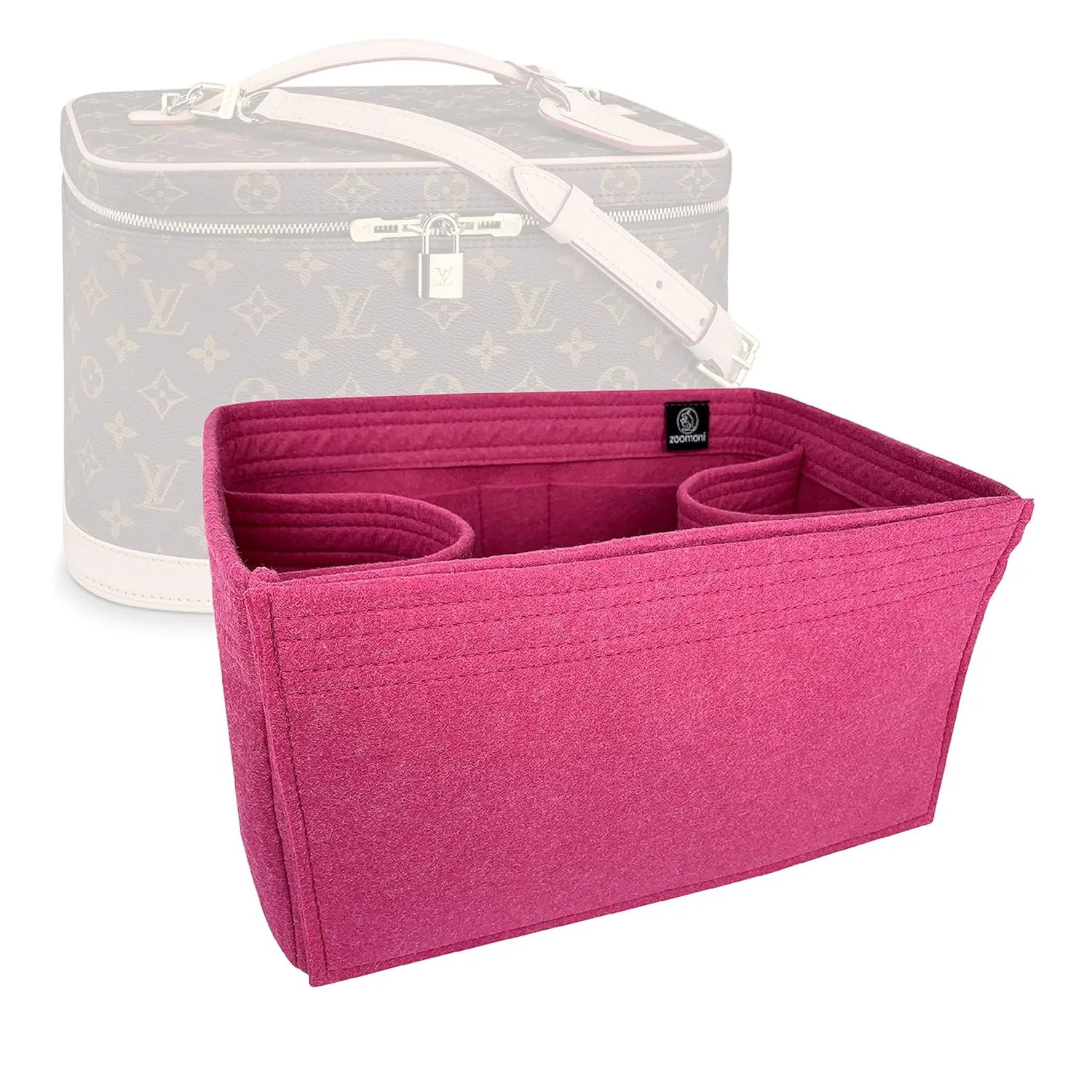 Premium Purse Organizer Insert For LV Nice Nano, Nice Mini, Nice BB, Nice (Handmade/20 Color Options) [Bag Organiser, Liner, Insert, Shaper]