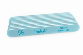 Premium Nail Files Blue Light Blue 120 240 Washable Emery Boards 7 Inches Long 50 Pack