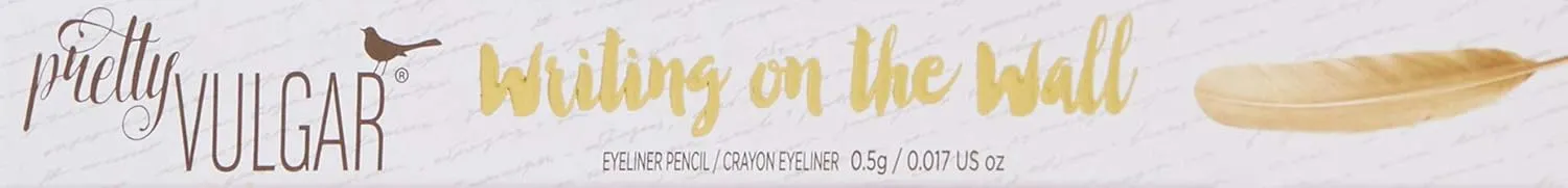 Pretty Vulgar - Writing on the Wall Eyeliner Pencil, Clean & Cruelty-Free, Confidential (Black)
