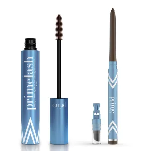 PrimeLash Mascara (Brown) & PrimeEyes Glide Eyeliner (Wood) Bundle