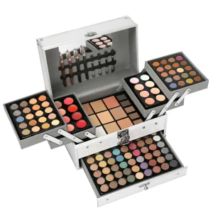 Professional 132 Colors All-in-one Makeup Palette Cosmetic Contouring Kit Combination with Eyeshadow, Cream Concealer, Eyebrow Powder, Lip Gloss Blusher and Pressed Powder