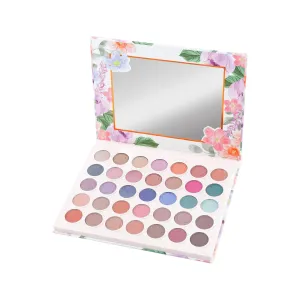 Profusion Cosmetics Petal Perfect Eyeshadow Palette 35 Blendable Shades in Matte, Satin, Shimmer, and Metallic Finishes for Bold Looks