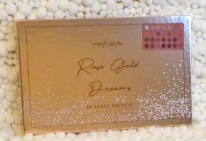 PROFUSION COSMETICS Profusion Rose Gold Dreams Eyeshadow Palette, 28 Shades