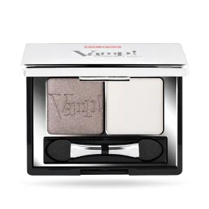 Pupa Milano Vamp! Eyeshadow Compact Duo 008 Cream Taupe - Light, Smooth, Blendable, Cream Compact Shadow - Stunning, Colorful, Pigmented Shade - Paraben-Free Formula - 0.078 oz