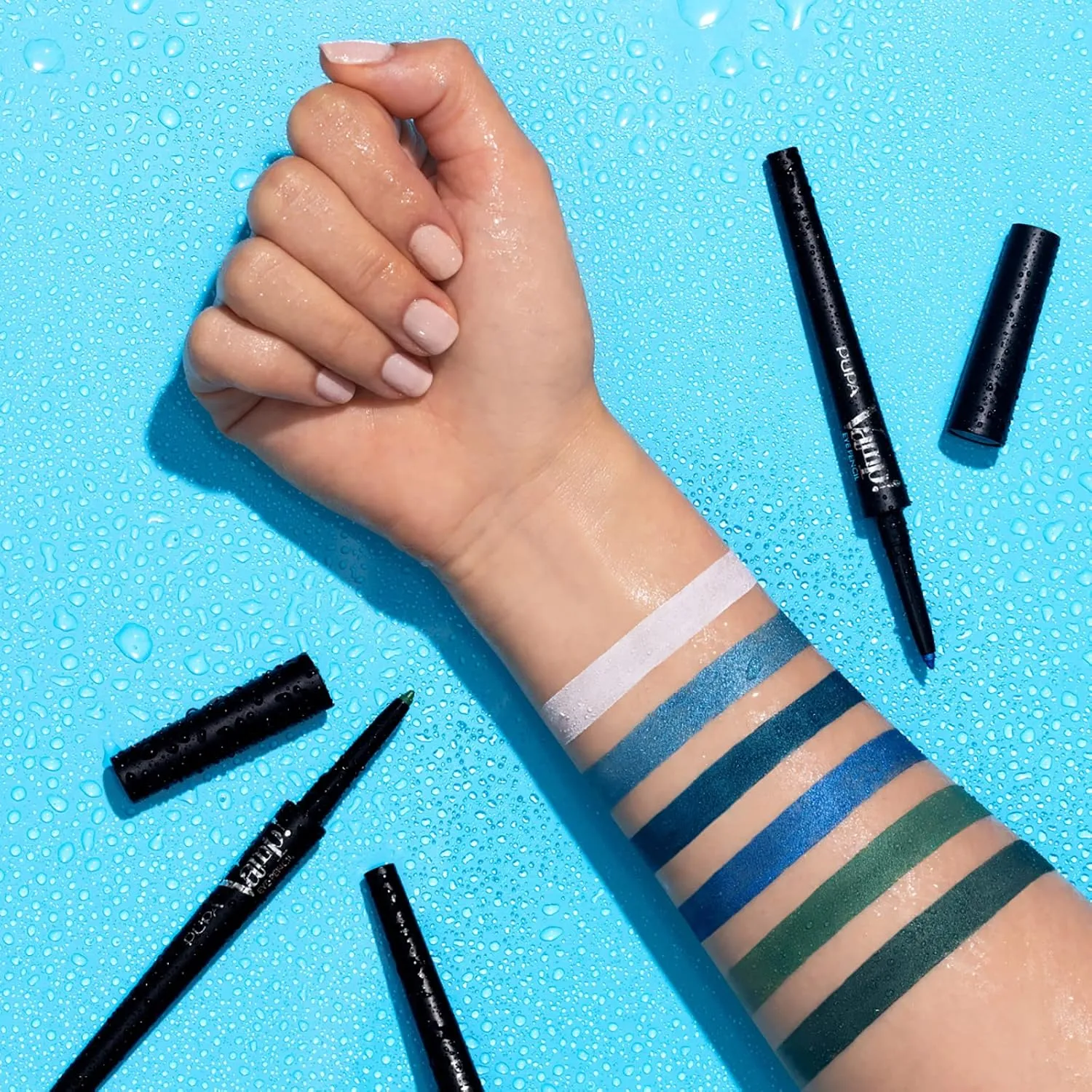 Pupa Milano Vamp! Waterproof Eye Pencil 304 Magnetic Emerald - Rich, Cream Liner Pencil to Make Eyes Pop - Long Lasting, Smudge, Tear, Sweat, and Waterproof Formula - 0.12 oz (Pack of 2)