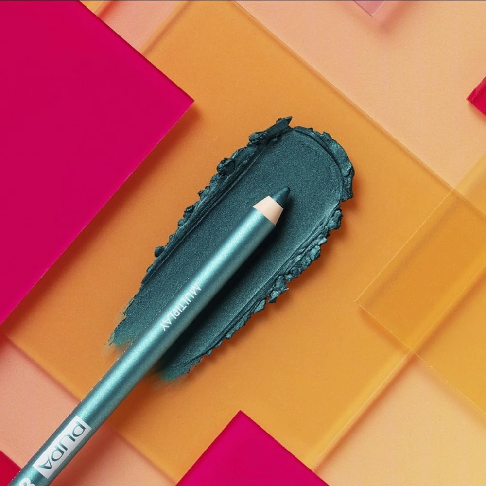 Pupa Milano Multiplay Eye Pencil - Creamy, Blendable Eyeliner With Smudge Tip - Create Long Wearing, Glamorous Intensity - Smooth, Lasting Color Liner For Waterline Or Lid - 57 Petrol Blue - 0.04 Oz