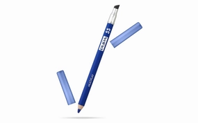 Pupa Milano Multiplay Eye Pencil - Creamy, Blendable Eyeliner With Smudge Tip - Long Wearing, Glamorous Intensity - Smooth And Lasting Color Liner For Waterline Or Lid - 55 Electric Blue - 0.04 Oz