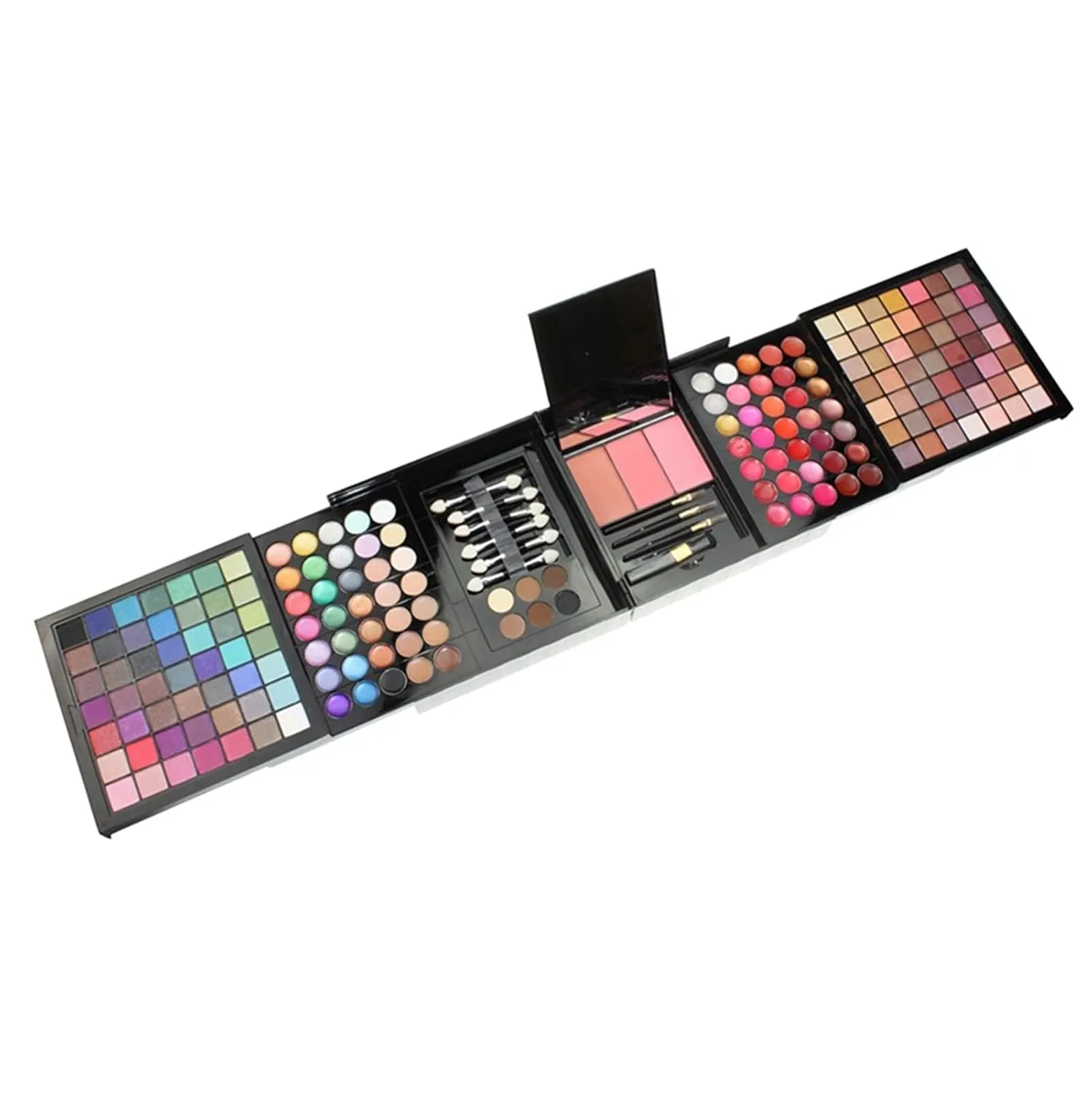 Pure Vie 177 Color All-in-One Holiday Gift Makeup Set Cosmetic Essential Starter Bundle Include Eyeshadow Palette Lipstick Concealer Blush Mascara Foundation Face Powder- Makeup Kit for Women Full Kit